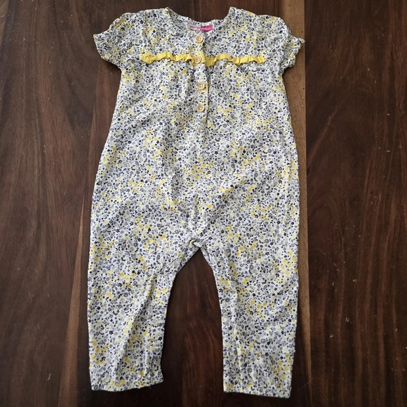 PENELOPE MACK LTD All Over Floral Print Romper Frill - Picture 1 of 9